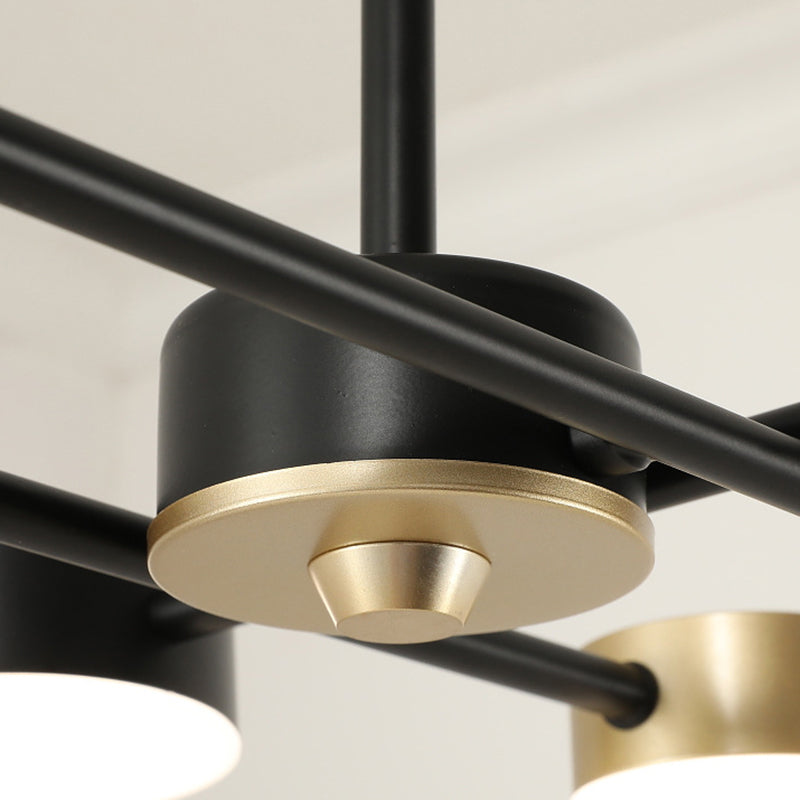 Postmodern LED Island Lamp Round Shape Metal Suspension Light for Dining Room