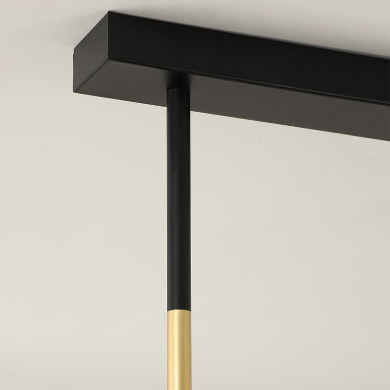 Postmodern LED Island Lamp Round Shape Metal Suspension Light for Dining Room