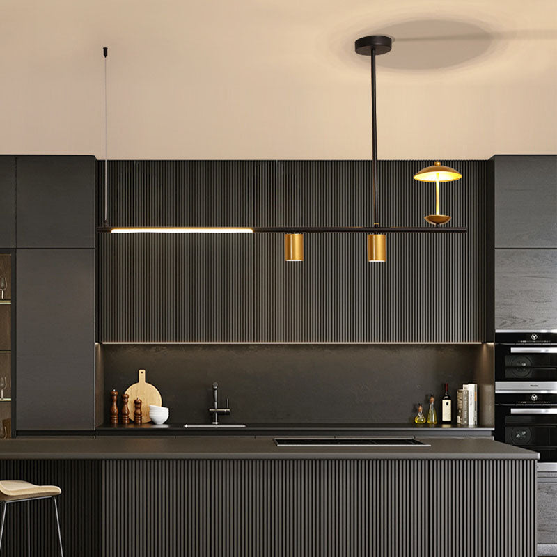 Postmoderne LED -Inselbeleuchtungsschirme -Form -Aluminiumhänge -Leuchte