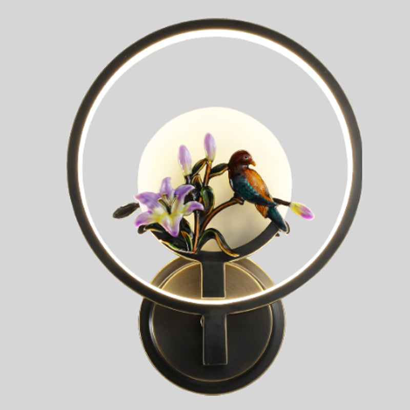 Jade Wall Sconce Modern Style Simple Stone Wall Mount Lamp for Living Room