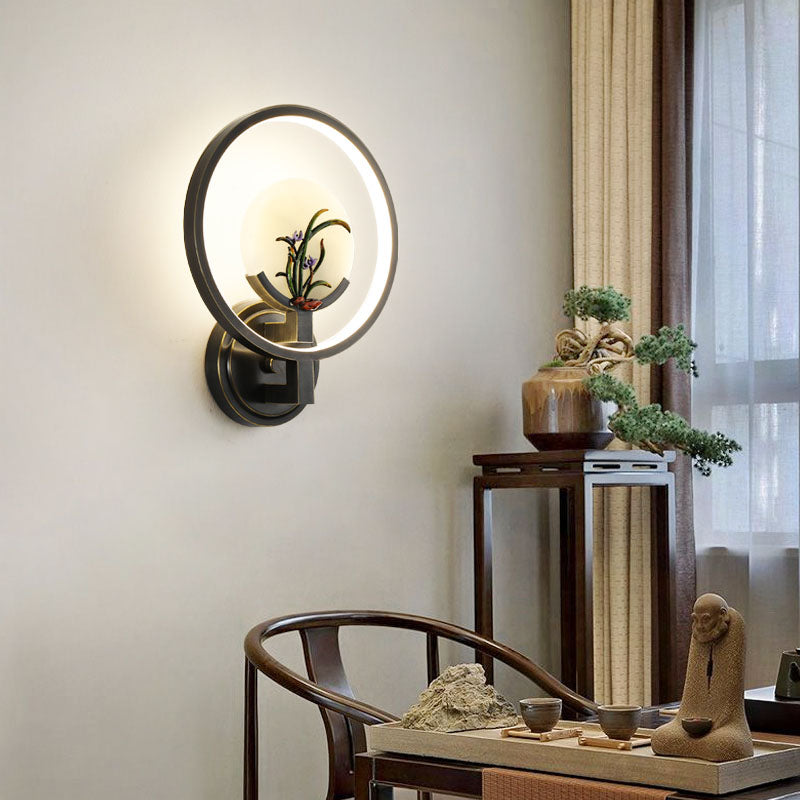 Jade Wall Sconce Modern Style Simple Stone Wall Mount Lamp for Living Room