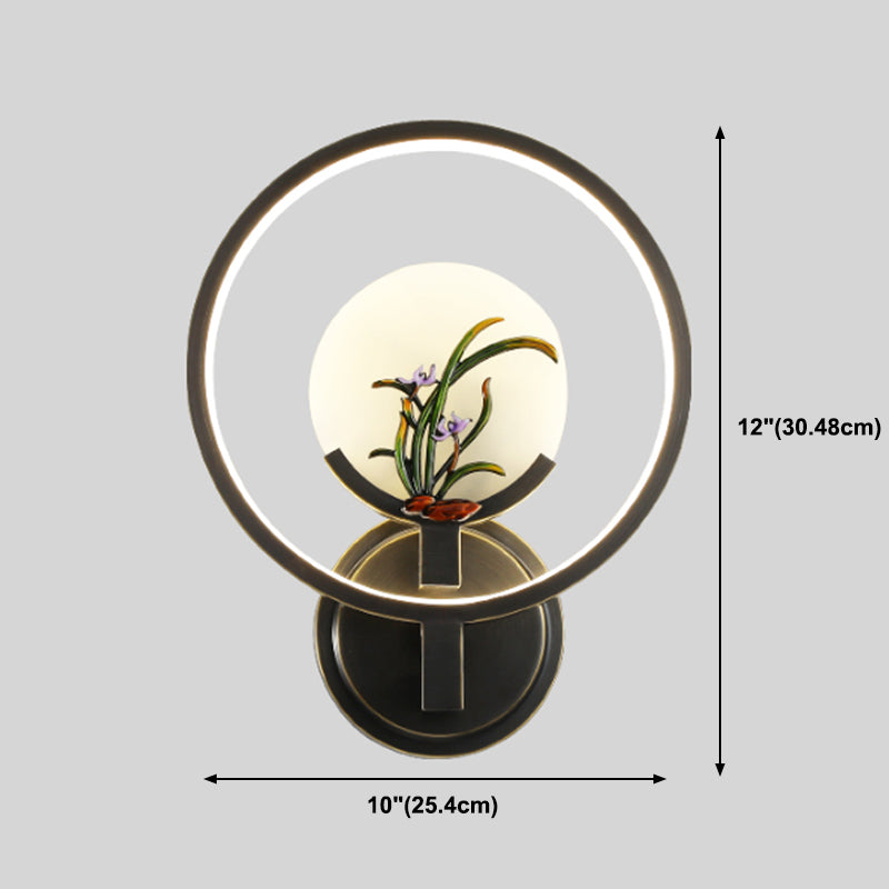 Jade Wall Sconce Modern Style Simple Stone Wall Mount Lamp for Living Room