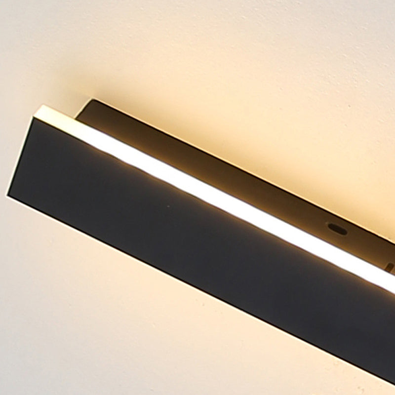 Streifenformwand montieren leichte moderne LED -Wandleuchten mit Acrylschatten für Schlafzimmer
