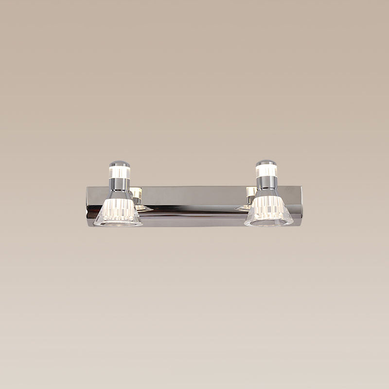 Modern Simple Vanity Light Stainless Steel Horn Shape LED Vanity Lamp for Shower Room