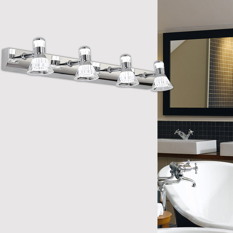 Modern Simple Vanity Light Stainless Steel Horn Shape LED Vanity Lamp for Shower Room