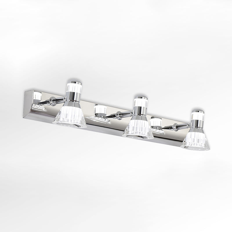 Modern Simple Vanity Light Stainless Steel Horn Shape LED Vanity Lamp for Shower Room