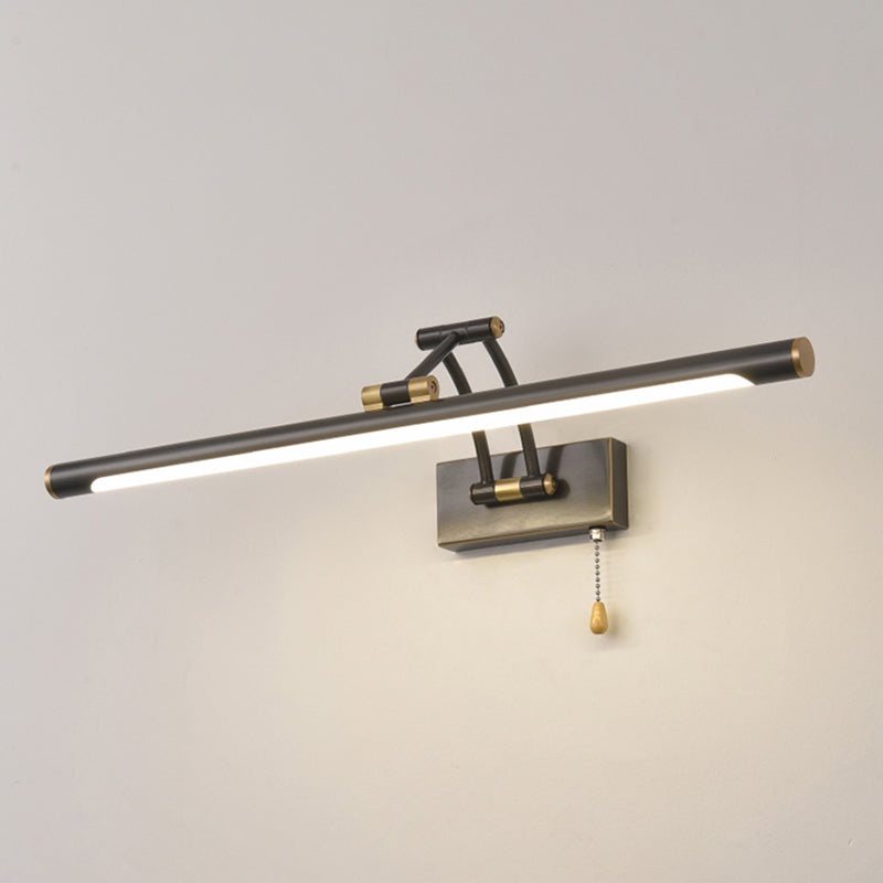 American Brass Vanity Light Straight LED Adjustable Mirror Light for Bathroom