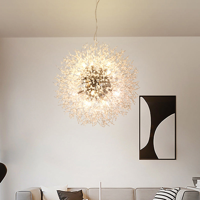 Globusform Kronleuchter nordischer Glänzende Kronleuchter Licht für Wohnzimmer