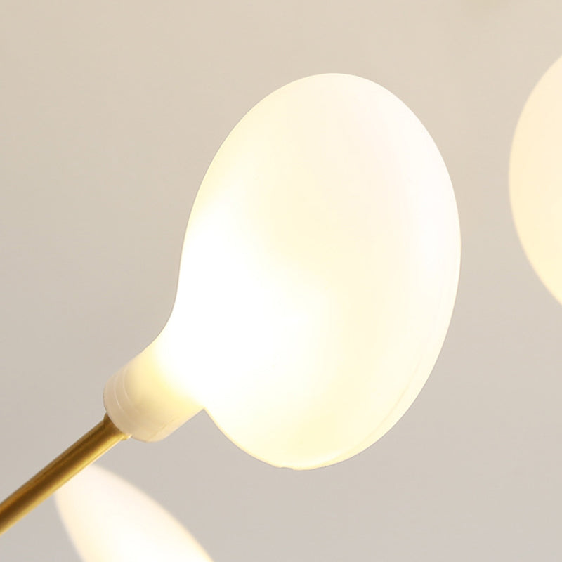 Multi Light Firefly Hanging Chandelier Modern Style Metal Hanging Lamp with Acrylic Shade