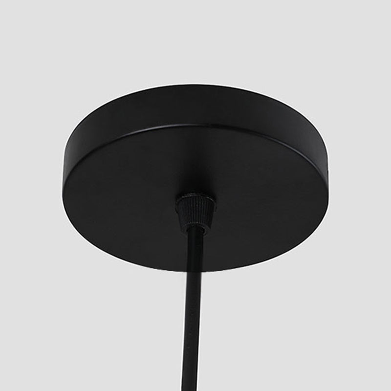 1-Light Hanging Light Fixture Asian Style Pendant Lamp with Rattan Shade for Living Room