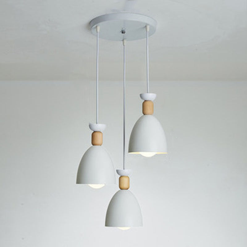 Zeitgenössischer Stil Geometrischer Anhänger Lampe Metall Multi -Lichter hängende Anhänger Licht