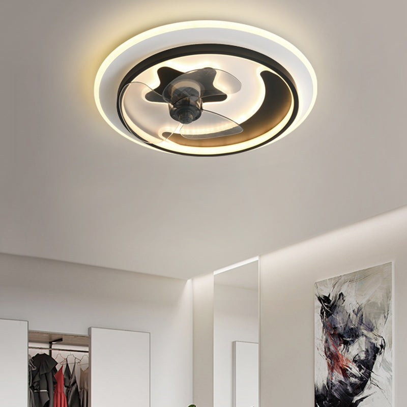 Modern Style Ceiling Fan Lighting Metal 3 Light Ceiling Fan Light for Living Room