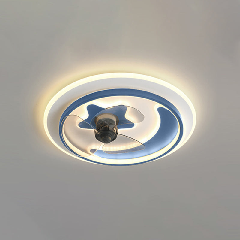 Modern Style Ceiling Fan Lighting Metal 3 Light Ceiling Fan Light for Living Room