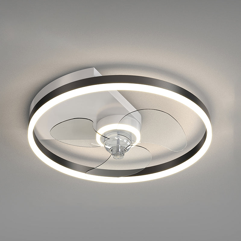 Modern Style Ceiling Fan Lighting Metal 1 Light Ceiling Fan Light for Living Room