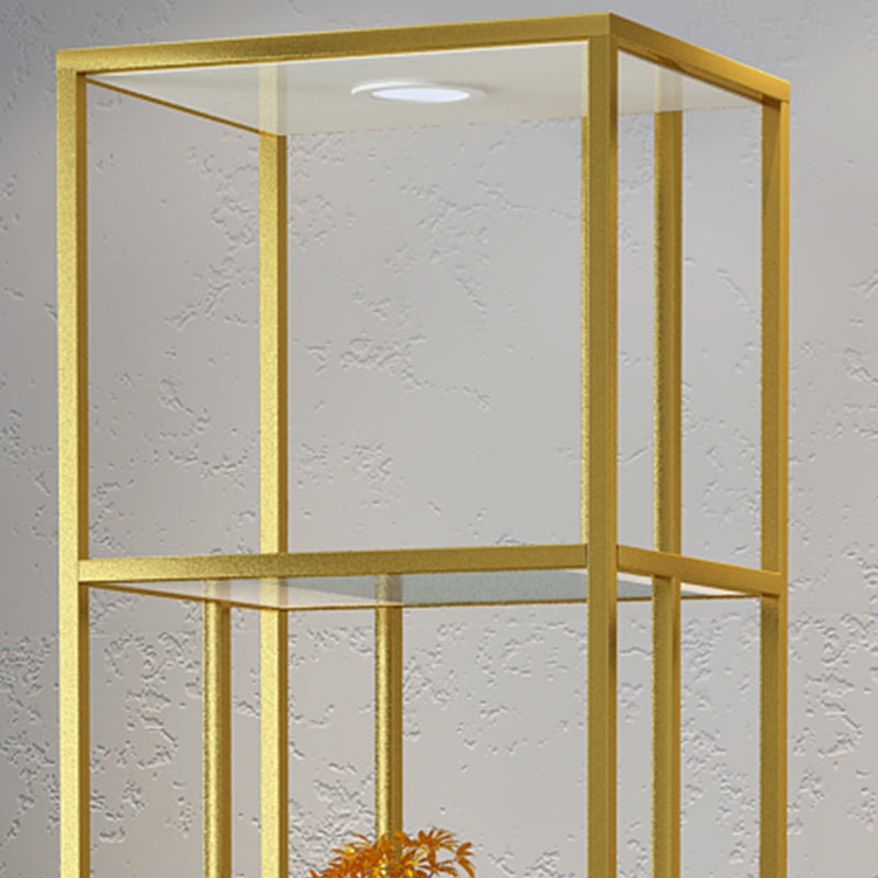 Libreria etagere aperta verticale industriale Shelf di vetro scaffale in vetro