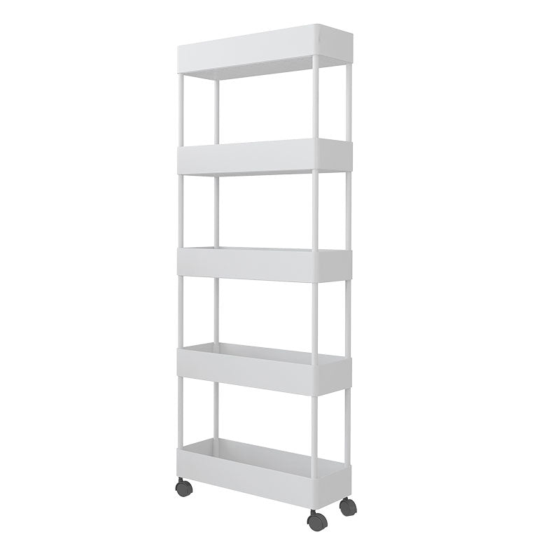 Libreria etagere scandinavo scaffale in metallo scaffale in plastica scaffale con ruote d'incantatore