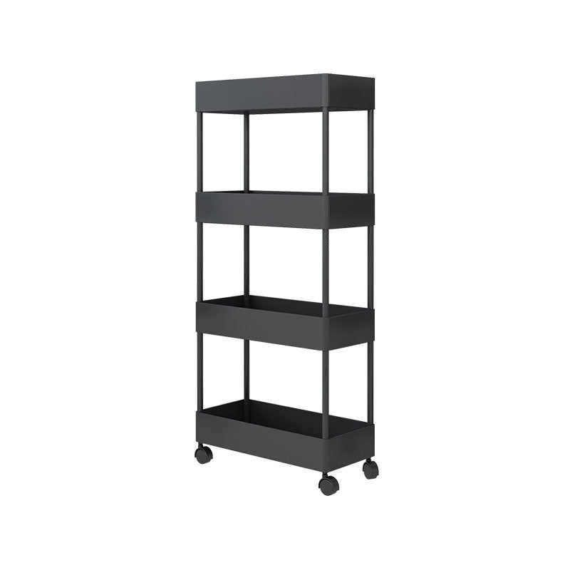 Libreria etagere scandinavo scaffale in metallo scaffale in plastica scaffale con ruote d'incantatore