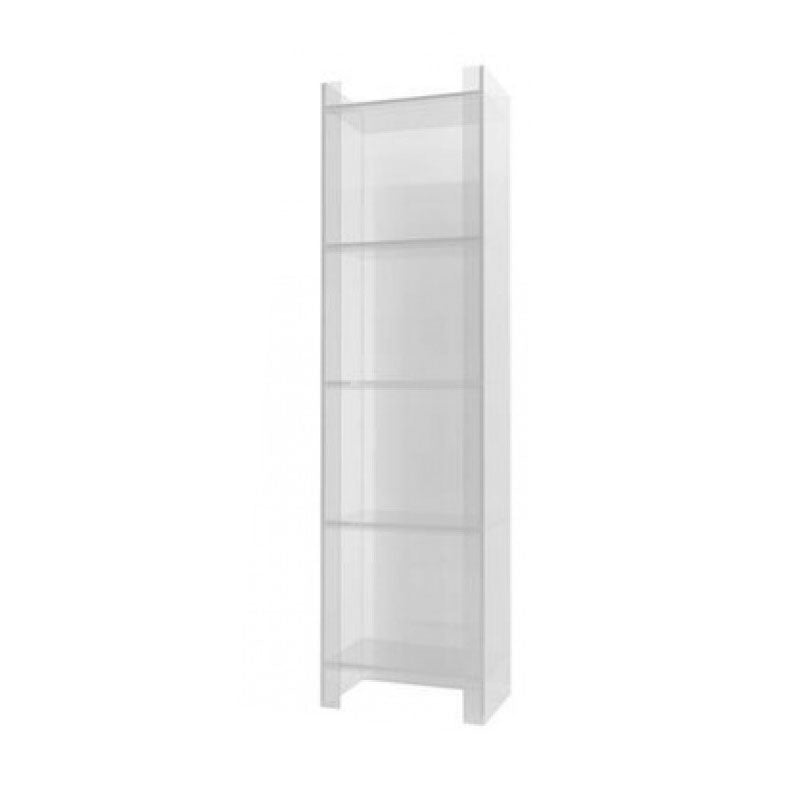 9.84 "W Bookshelf Acryl Closed Back Glam Style -Bücherregal für Büro- und Studienraum
