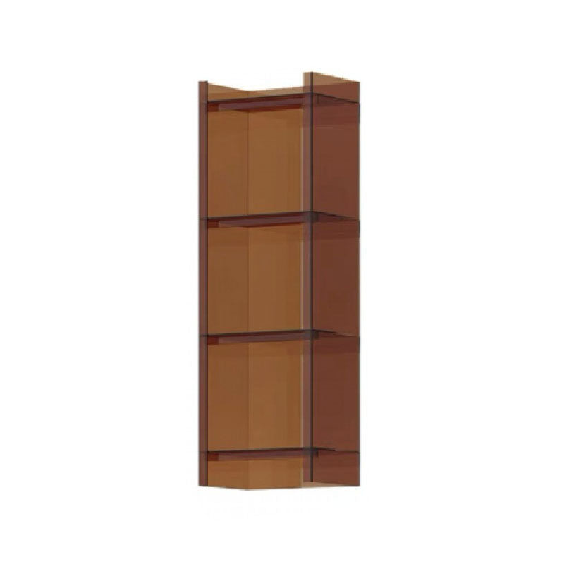 9.84 "W Bookshelf Acryl Closed Back Glam Style -Bücherregal für Büro- und Studienraum