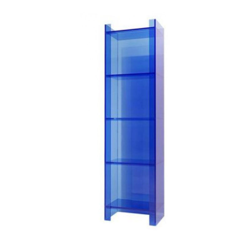 9.84 "W Bookshelf Acryl Closed Back Glam Style -Bücherregal für Büro- und Studienraum