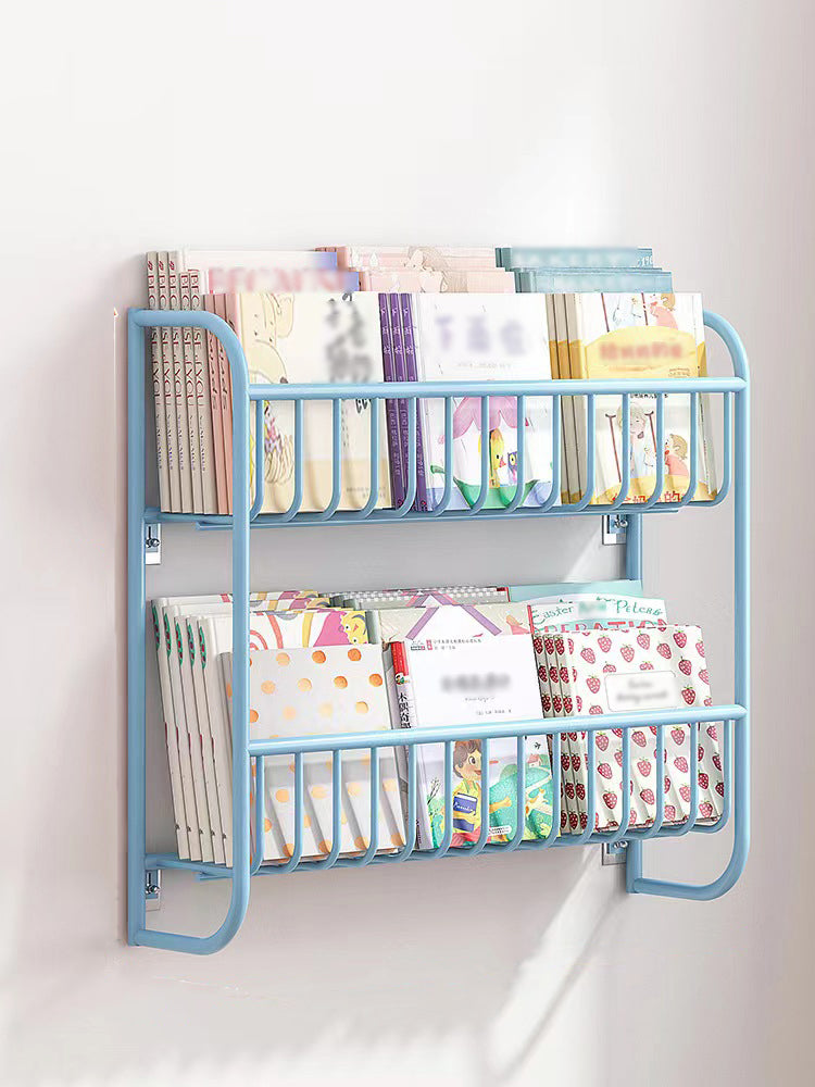 4.33 "W Bookshelf escandinava estantería montada en pared para sala de estudio de la oficina