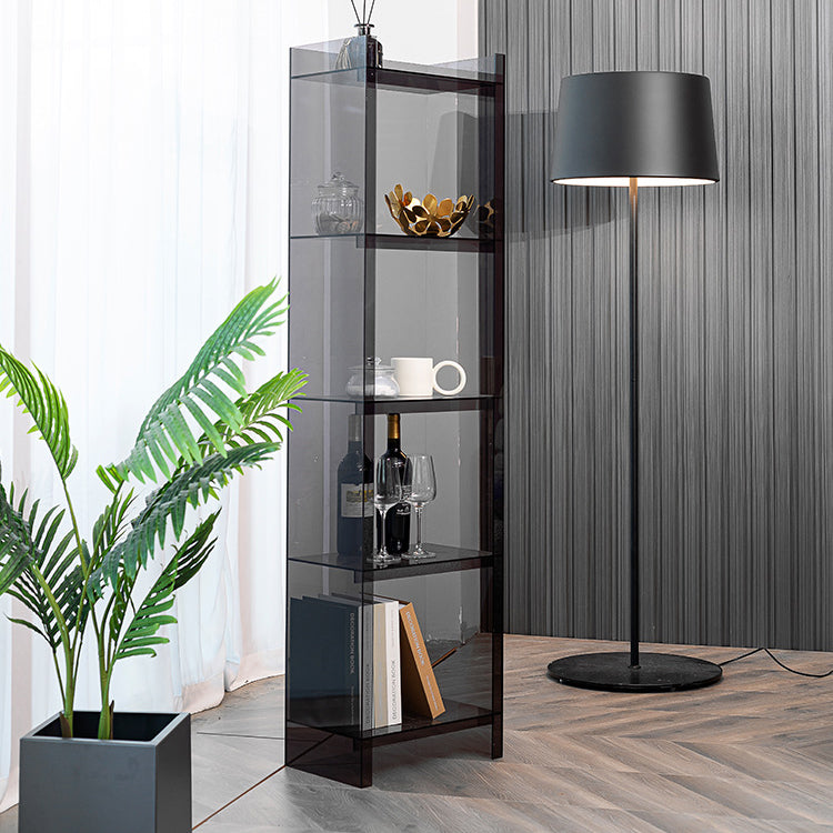 10 "W -Bücherregal Closed Back Acryl Glam Style -Bücherregal für Büro- und Studienraum