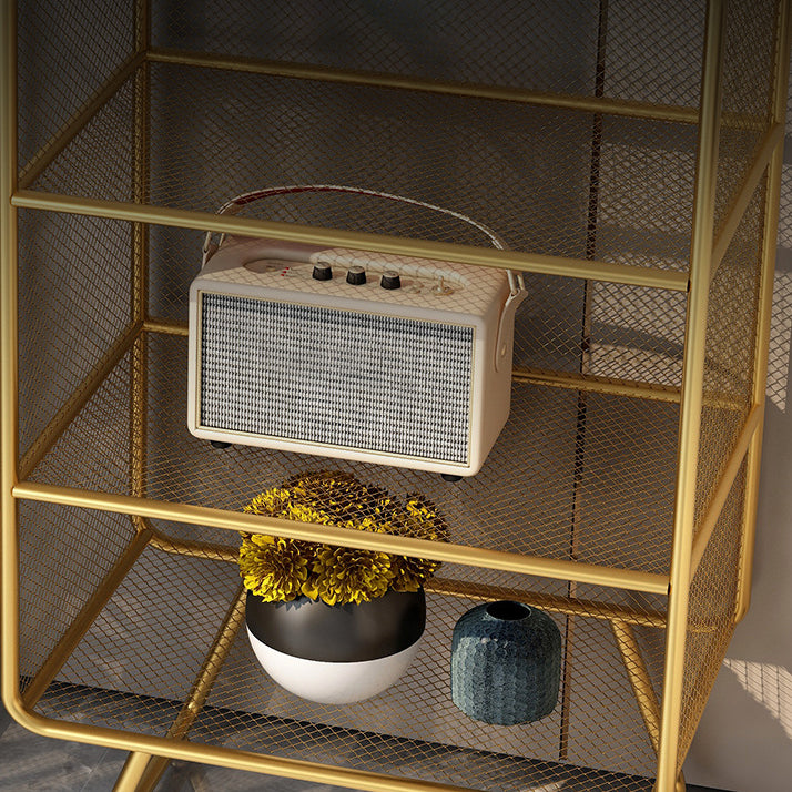 Libreria di libreria di lusso in metallo in stile libreria chiusa per ufficio e sala da studio