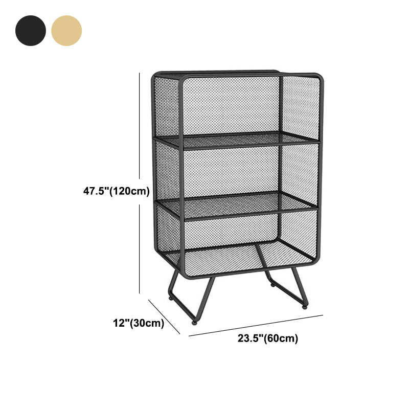 Libreria di libreria di lusso in metallo in stile libreria chiusa per ufficio e sala da studio