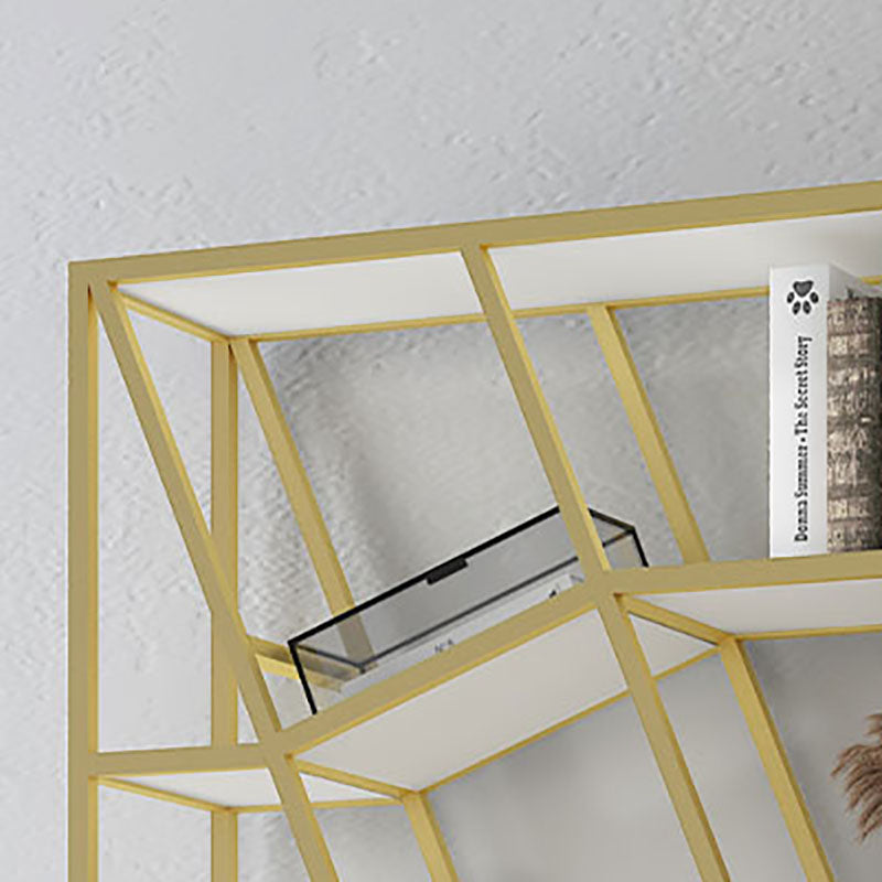 11.81 "W Bookcase Glam Style Open Back Bookcase per Study Room Home Office