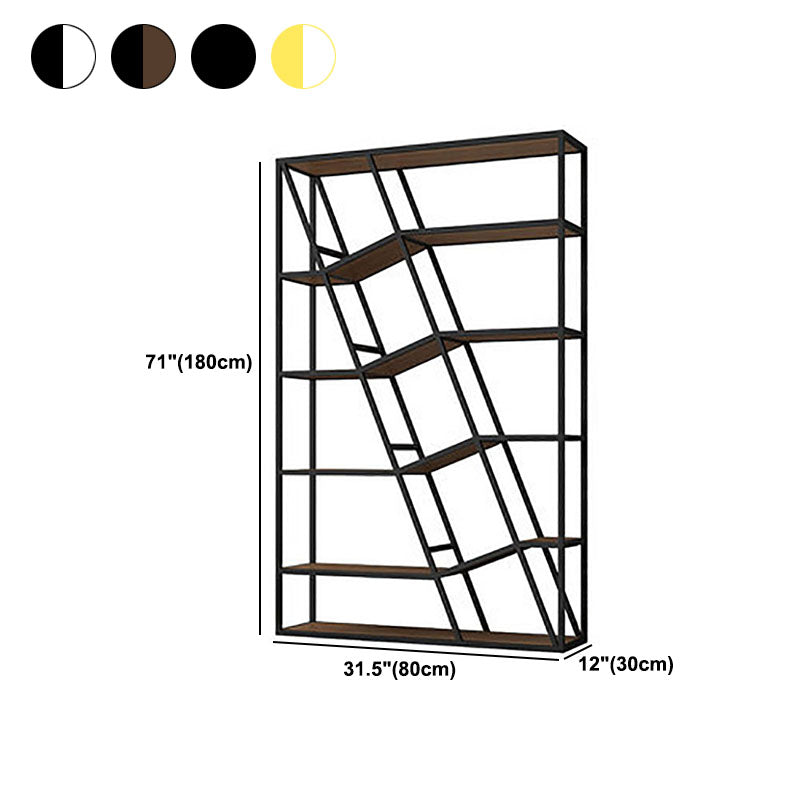 11.81 "W Bookcase Glam Style Open Back Bookcase per Study Room Home Office