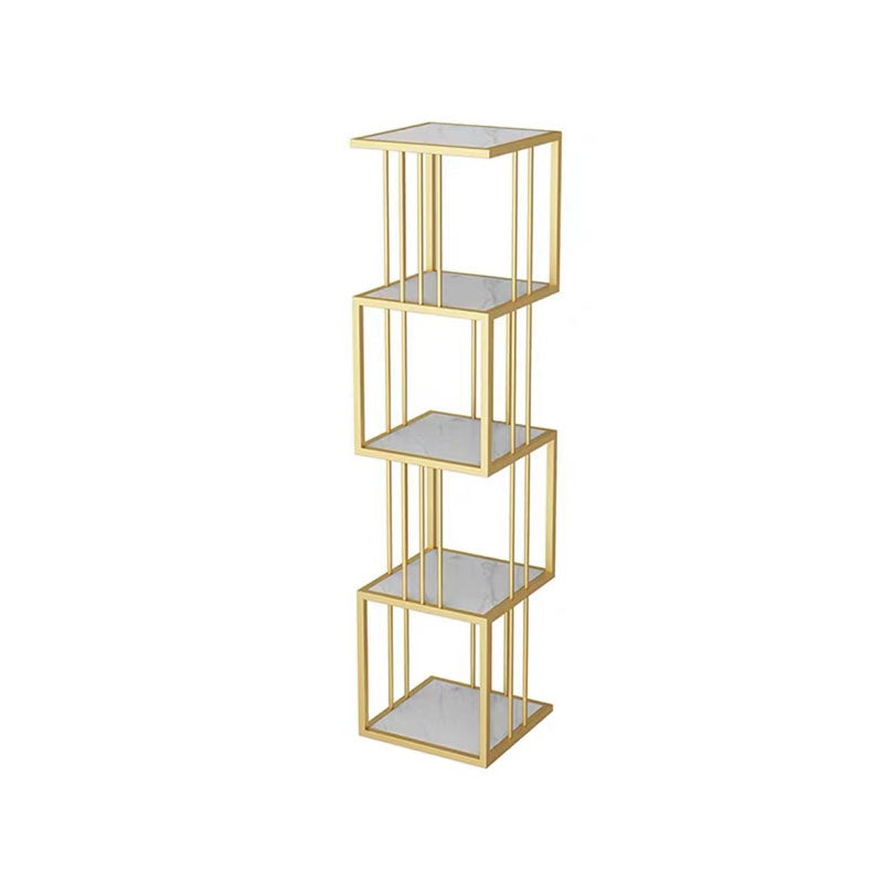 Open Vertical Etagere Bookshelf Industrial Iron Frame Manufactured Wood Shelf Bookshelf