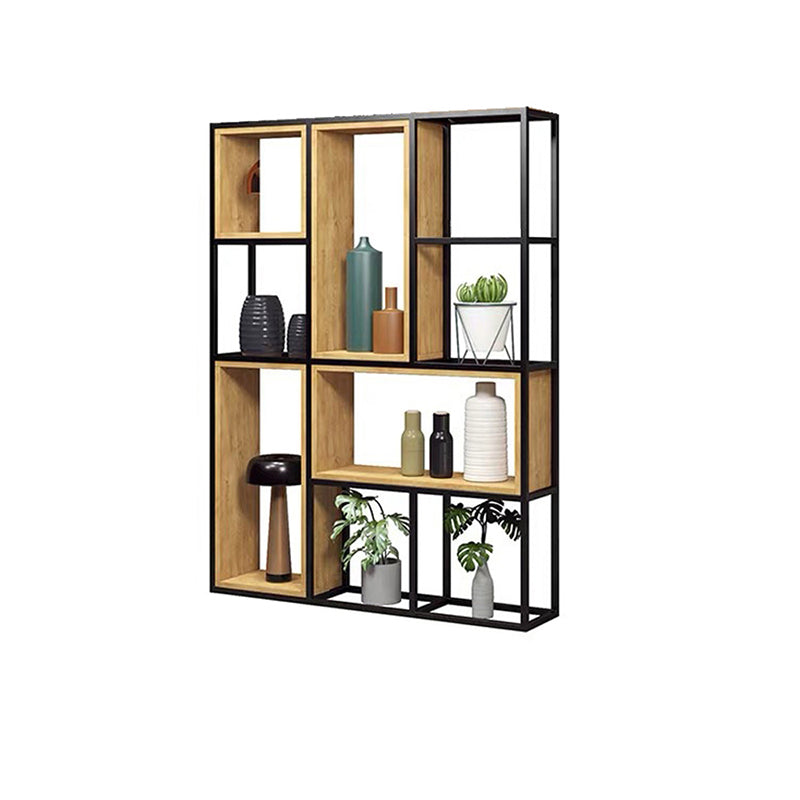 9.84"W Bookcase Industrial Style Open Back Bookcase for Study Room Home Office