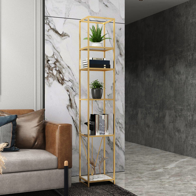 Libreria etagere aperta verticale industriale telaio in ferro -scaffale in legno fabbricato scaffale