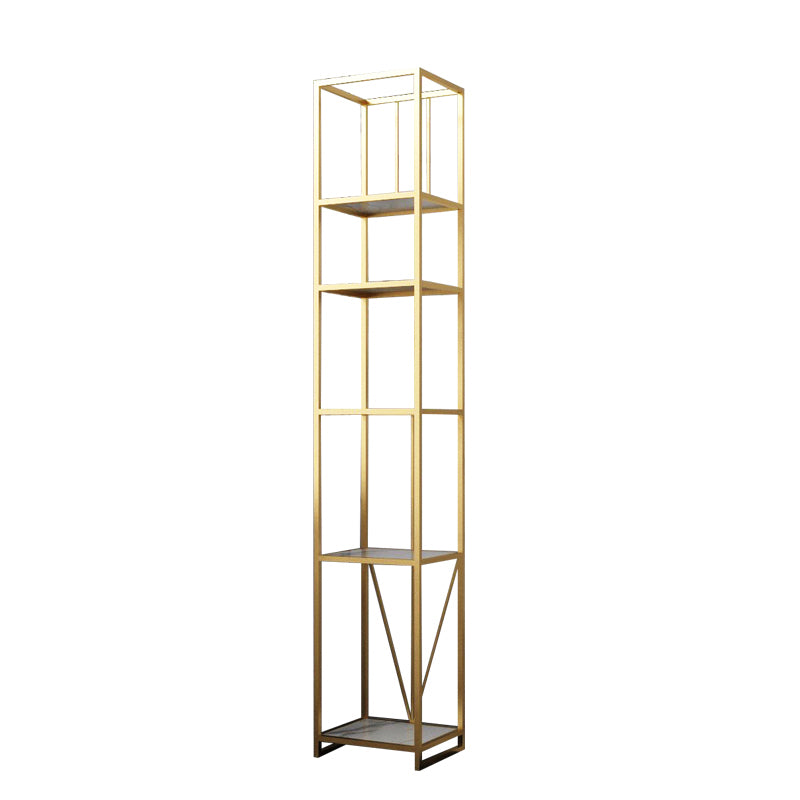 Libreria etagere aperta verticale industriale telaio in ferro -scaffale in legno fabbricato scaffale