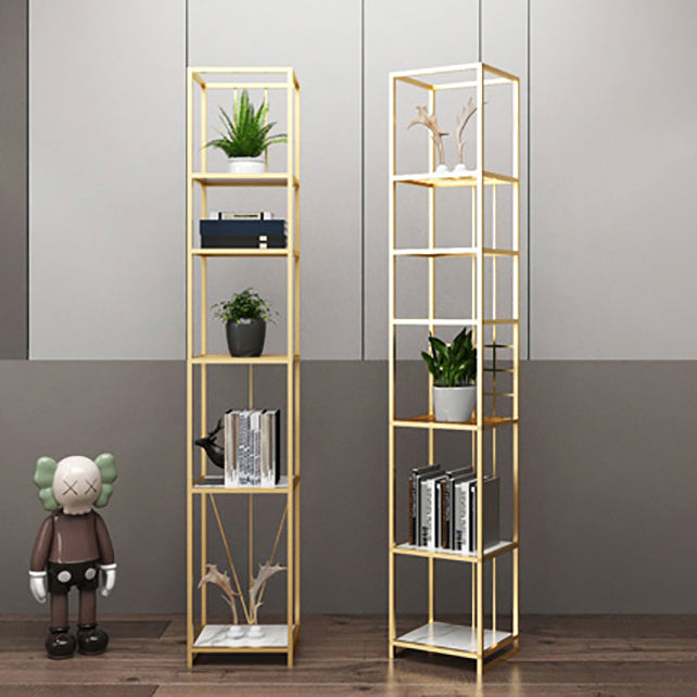 Libreria etagere aperta verticale industriale telaio in ferro -scaffale in legno fabbricato scaffale