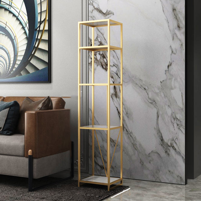 Libreria etagere aperta verticale industriale telaio in ferro -scaffale in legno fabbricato scaffale