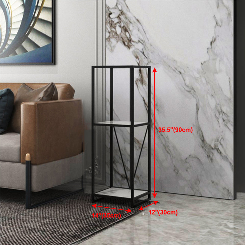 Libreria etagere aperta verticale industriale telaio in ferro -scaffale in legno fabbricato scaffale