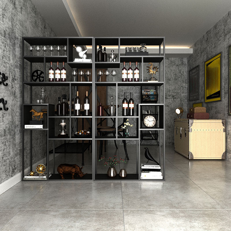 9.84"W Bookshelf Industrial Style Open Back Bookcase for Study Room Home Office