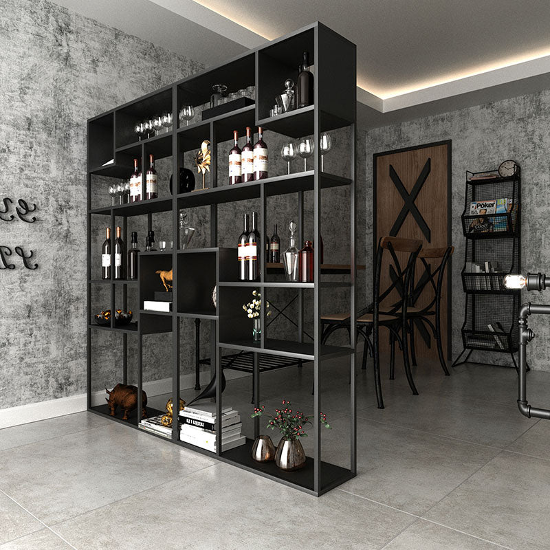 9.84"W Bookshelf Industrial Style Open Back Bookcase for Study Room Home Office