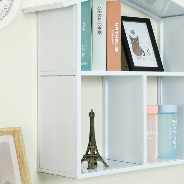 Libreria montata a parete di ferro scandinavo libreria orizzontale, 31,5 "l x 7,9" w x 21,7 "h