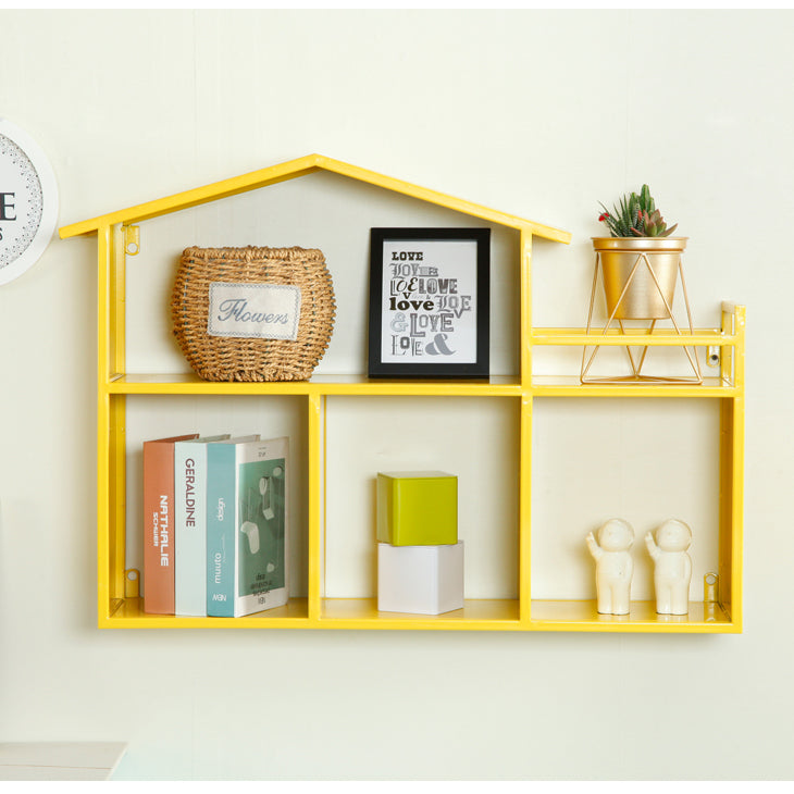 Libreria montata a parete di ferro scandinavo libreria orizzontale, 31,5 "l x 7,9" w x 21,7 "h