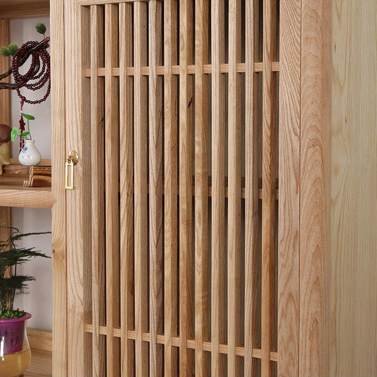 Natürliches Bücherregal Massivholz -skandinavisches Bücherregal für Heimbüro