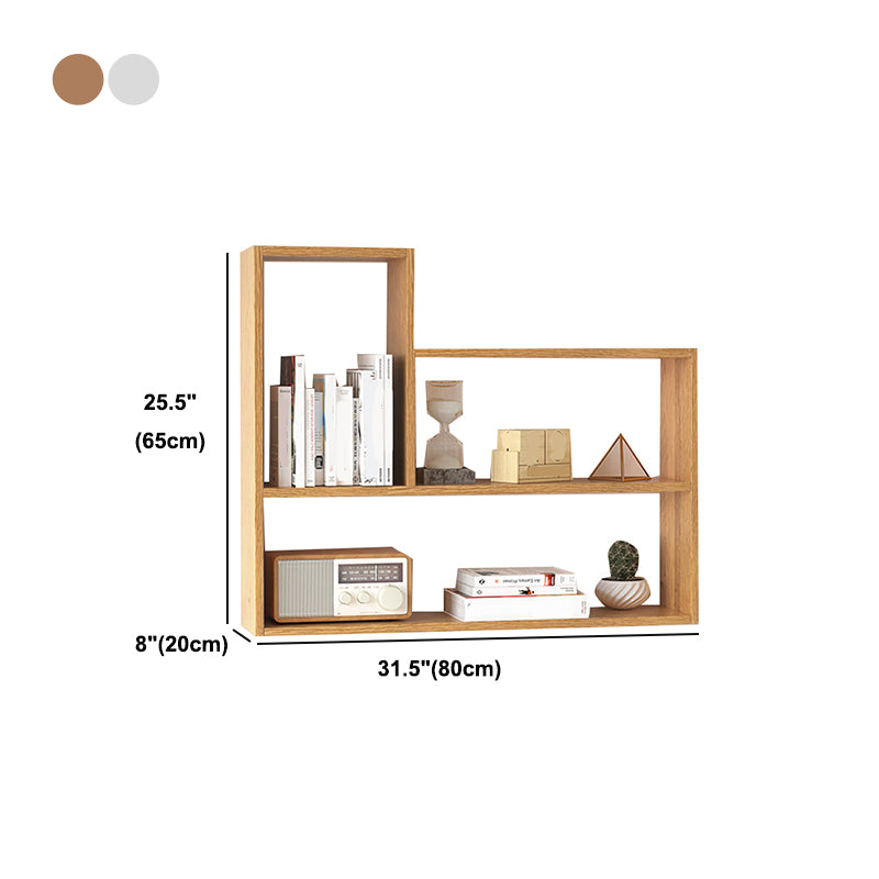 Libreria di unità murale in legno massello scandinavo libreria chiusa per camera da letto