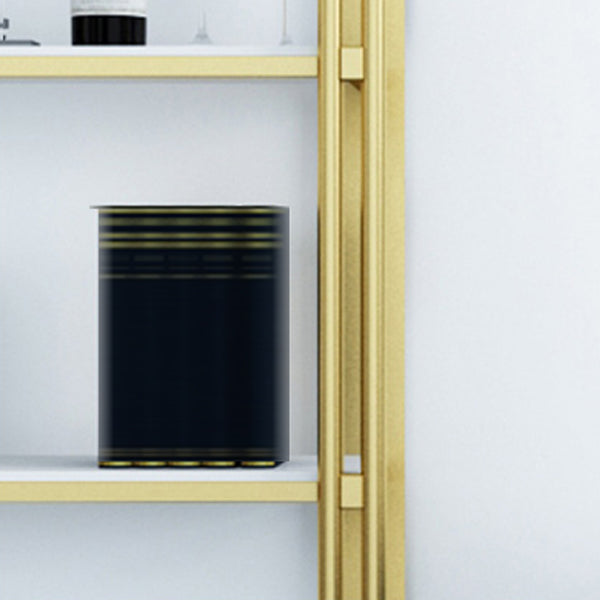 Libreria in stile glam libreria aperta oro per l'ufficio e la sala da studio