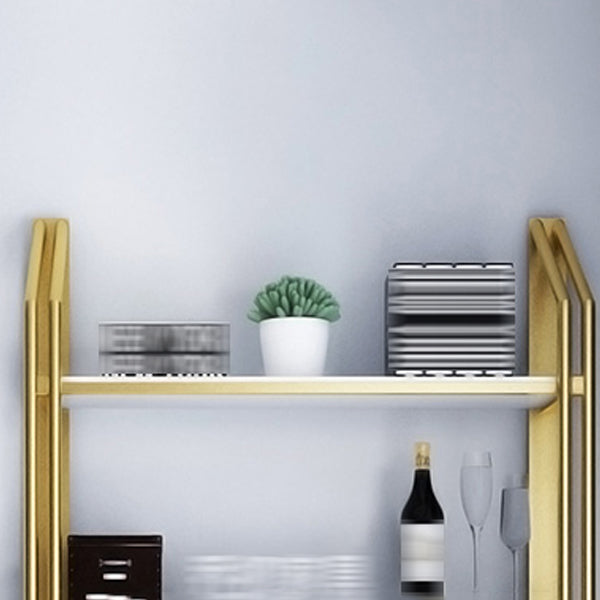 Libreria in stile glam libreria aperta oro per l'ufficio e la sala da studio