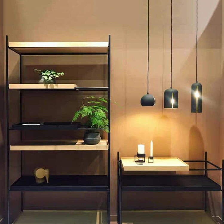 Zeitgenössischer Stilbuchschule Black Open Back Bücherregal für Home Office Study Room