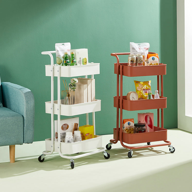 Stahl zeitgenössischer vertikaler Bücherregal mit Caster Wheels Bücherregal, 17,7 "L x 15" W x 32,3 "H