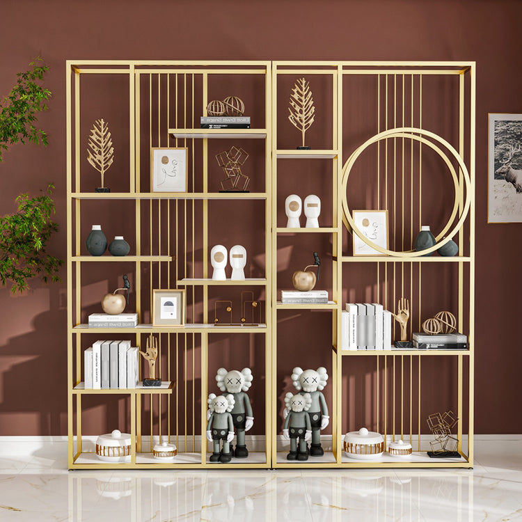 Libreria etagere aperta industriale telaio in ferro -scaffale in legno fabbricato scaffale