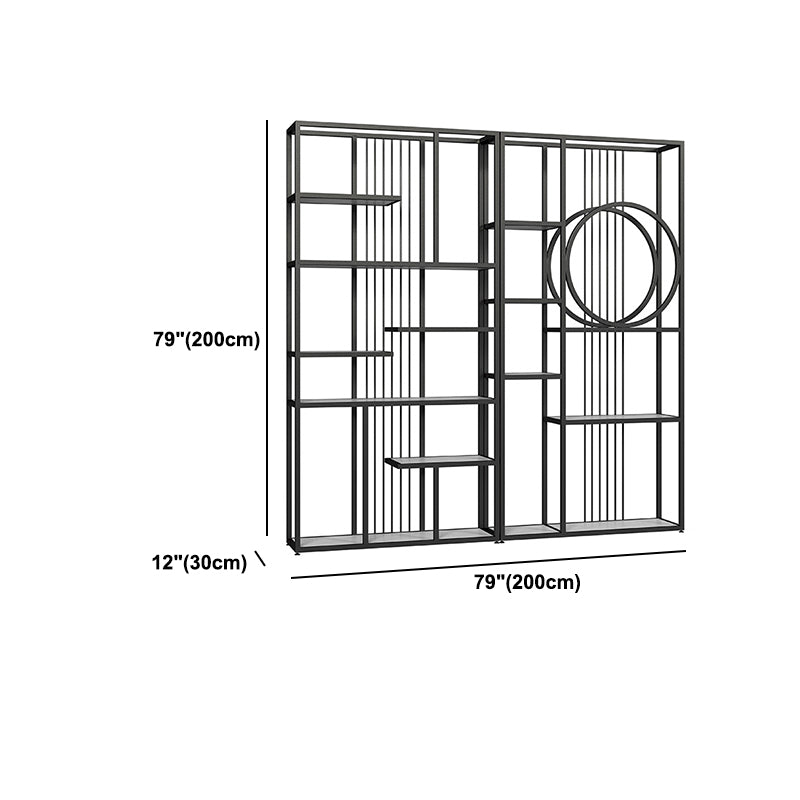 Libreria etagere aperta industriale telaio in ferro -scaffale in legno fabbricato scaffale
