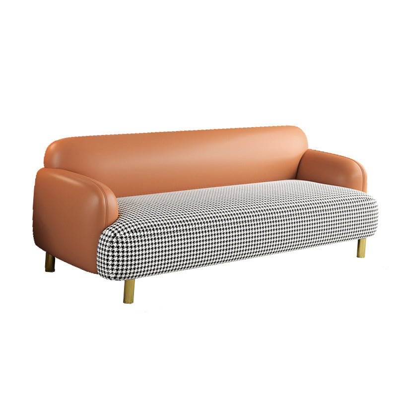 Modernes Kunstleder Standardsofa eingebrauchter Arm Enge Rückensofa